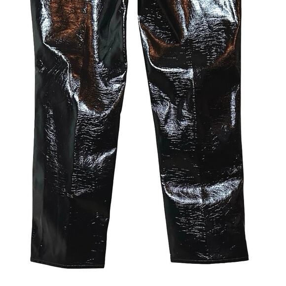 NWT J Crew Classic Straight Faux Leather Pants Black Size 26 - Picture 7 of 8